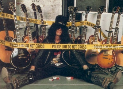 Slash et ses guitares